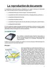 La reproduction de documents
