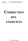 L'eau dans notre environnement (Correction des exercices - Version 2008)