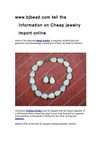 www.bjbead.com tell the Information on Cheap jewelry import online