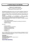 Communiqué de presse de la Foire aux Champignon de Saint Bonnet le Froid