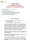 Les conditions de travail à l’épreuve de la pandémie grippale (Michel Miné)