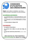 Consignes ordinateurs CDI