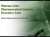  Pharmaceutical Industry Executive Lists