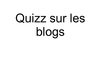 Diaporama Droit des Blogs