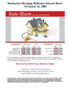 Manhattan New York Mortgage Refinance - Rates November 16, 2009