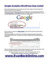 Easy Install and Set Up for Google Analytics