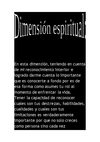 dimension espiritual