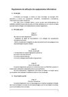 Regulamento de utilização do equipamento informático