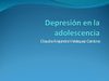 Depresión en la adolescencia