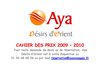 Cahier des Prix AYA Hiver 2009-2010