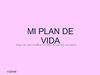 MI PLAN DE VIDA