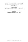 The Cambridge History of China Volume 13, Republican China 1912–1949, Part 2