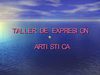TALLER DE EXPRESION PLASTICA