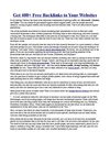 Use Social Netwrok Site to Build Free Backlinks