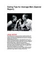 Dating Tips for Average Men (Special Report)