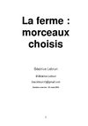 La ferme : morceaux choisis