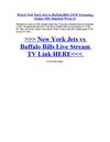 Watch New York Jets vs Buffalo Bills LIVE Streaming Online NFL Football Week 13