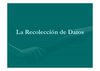 la recoleccion de datos