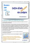 Lettre d'info vie scolaire n°18, décembre 2009