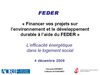  L’efficacité énergétique dans le logement social - Financement Feder