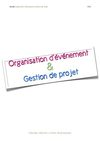 Organisation d'événement & gestion de projet