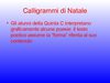 Calligrammi di Natale