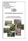 Programme du 1er semestre 2010