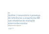 comentário à presença de referências a respeito das BE nos relatórios de avaliação externa das escolas_MAVT
