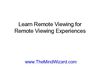 Copy of Learn Remote Viewing for Remote Viewing Experiences ppt