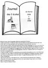 Journal des 2 école février 2008