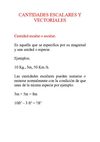 CANTIDADES ESCALARES Y VECTORIALES 
