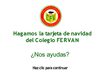 Tarjeta de navidad Colegio FERVAN