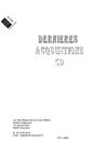Nouveautés CDs, section audiovisuel des silos, médiathèque de Chaumont, décembre 2009