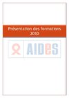 Présentation des formations 2010
