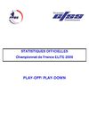 Statistiques Championnat de France Elite 2009 (Play off/Play down)