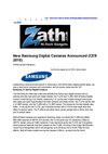 New Samsung Digital Camaras Announced (CES 2010)