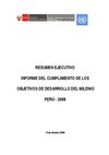 Informe sobre el cumplimiento de los ODM en el Perú (ONU)