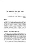 Une archéologie pour quoi faire GERARD Bertrand IRD