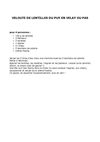 Veloute de lentilles