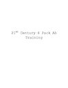 21st Century Six Pack Ab Training