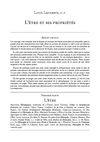 Louis Lachance, o. p. L’être et ses propriétés