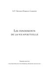 Les fondements de la vie spirituelle par R. P. Réginald Garrigou-Lagrange