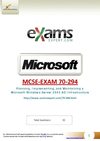 70-294 Exam PDF | Free 70-294 Exam PDF |70-294