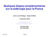 avenir de la sidérurgie en France: compléments