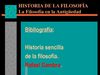HISTORIA DE LA FILOSOFIA ANTIGUA