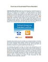 Overview of Automated Phone Attendant