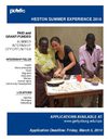 Summer Heston Experience - 2010 Application