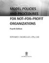 0470171308 MODEL POLICIES AND PROCEDURES FOR NOT-FOR-PROFIT ORGANIZATIONS