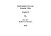 PAST SIMPLE TENSE : Irregular Verbs