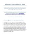 Healthy Living - Resveratrol Supplements Fact Sheet